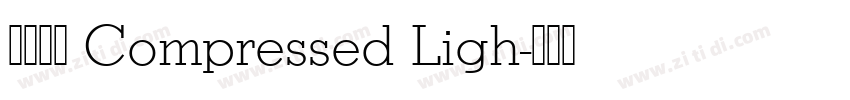 未來熒黑 Compressed Ligh字体转换